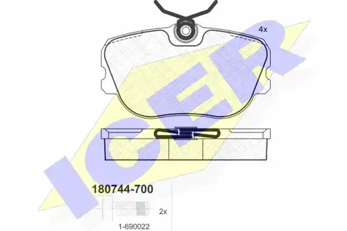 накладки ICER 180744-700