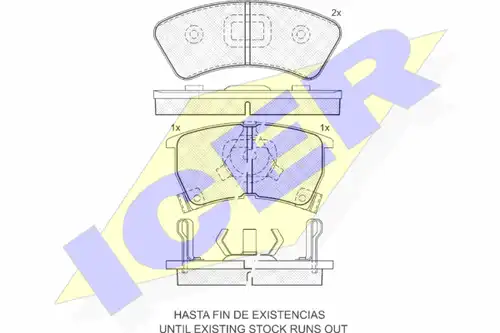 накладки ICER 180748