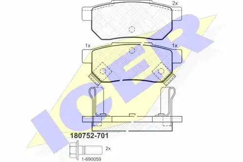 накладки ICER 180752-701