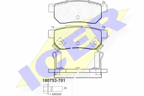 накладки ICER 180753-701