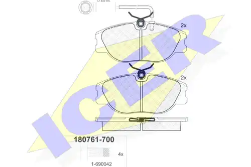 накладки ICER 180761-700