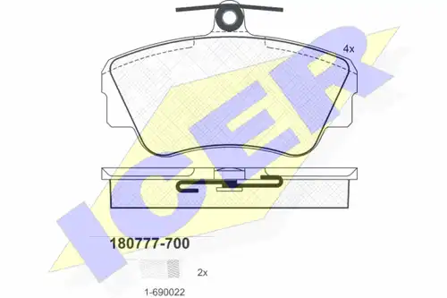 накладки ICER 180777-700