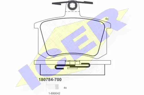 накладки ICER 180784-700