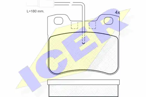 накладки ICER 180788-202