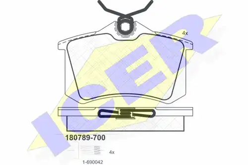 накладки ICER 180789-700