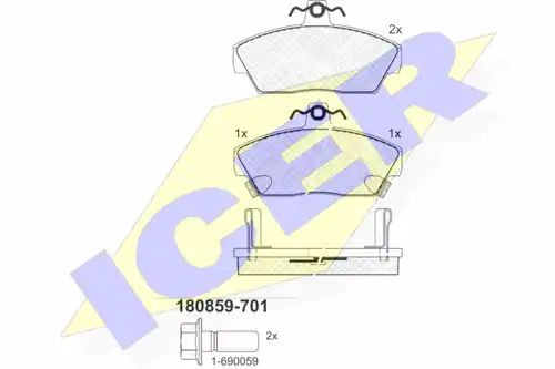 накладки ICER 180859-701