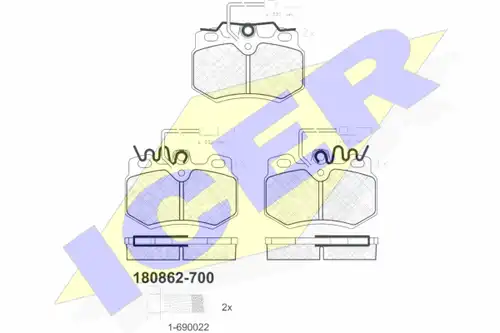 накладки ICER 180862-700