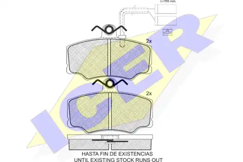 накладки ICER 180868