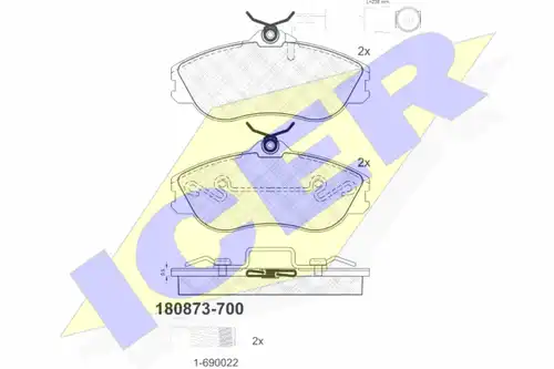 накладки ICER 180873-700