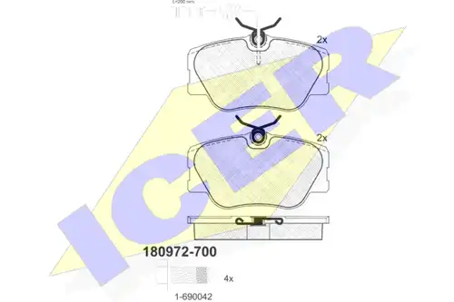 накладки ICER 180972-700