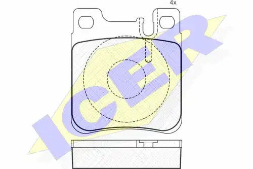 накладки ICER 180976