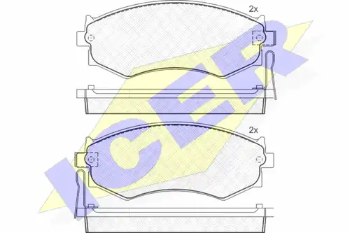 накладки ICER 180986