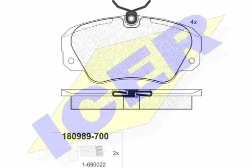 накладки ICER 180989-700