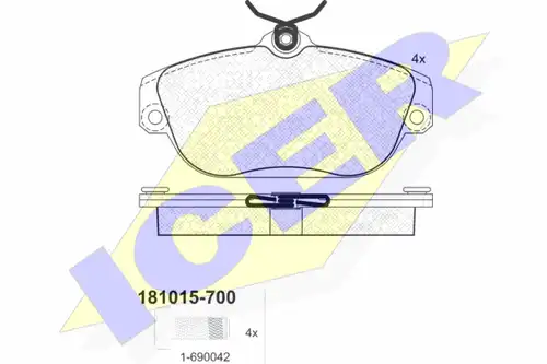 накладки ICER 181015-700