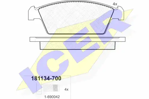 накладки ICER 181134-700