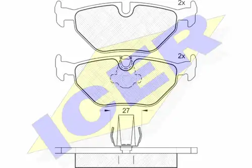 накладки ICER 181141