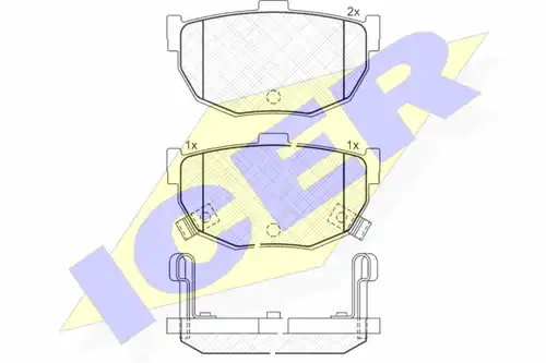 накладки ICER 181144