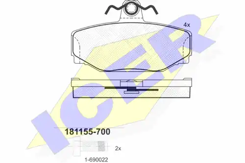 накладки ICER 181155-700