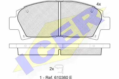 накладки ICER 181169