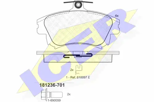 накладки ICER 181236-701