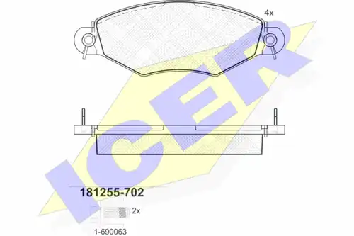 накладки ICER 181255-702