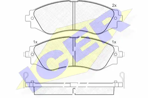 накладки ICER 181260