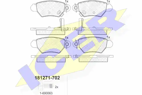 накладки ICER 181271-702