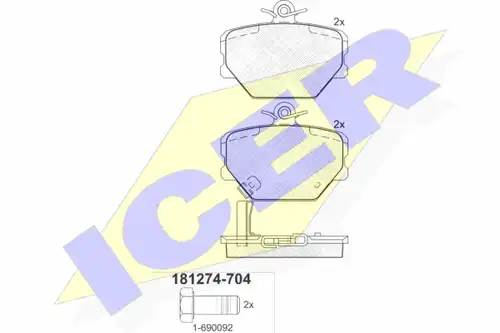 накладки ICER 181274-704