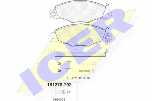 накладки ICER 181278-702