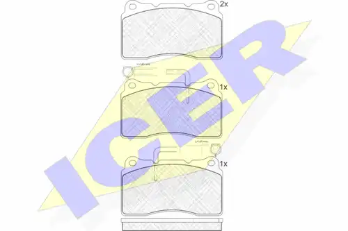 накладки ICER 181279