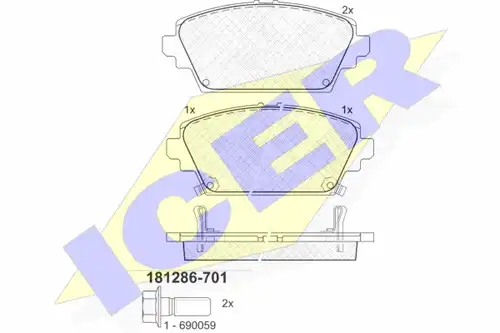 накладки ICER 181286-701