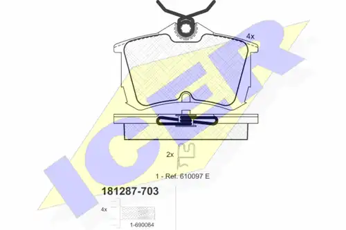 накладки ICER 181287-703