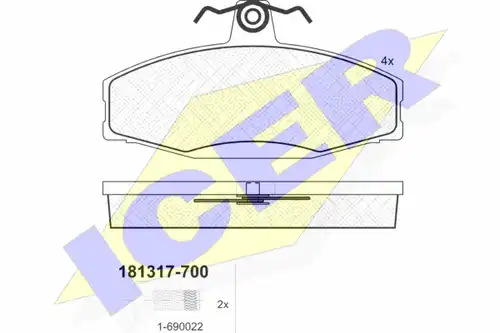 накладки ICER 181317-700