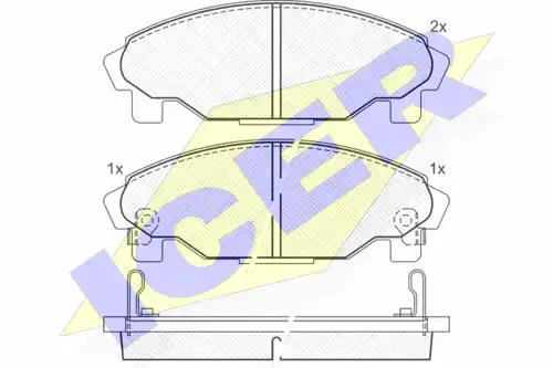 накладки ICER 181340