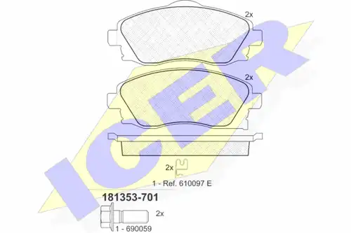 накладки ICER 181353-701