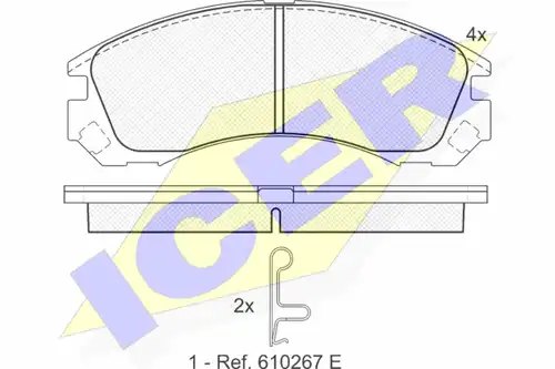 накладки ICER 181358