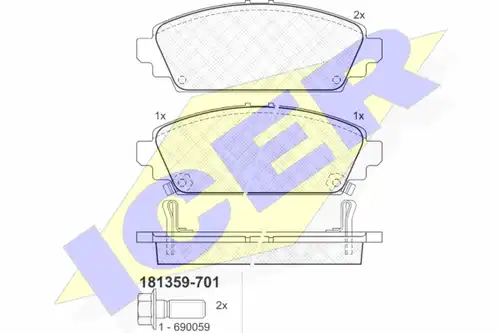 накладки ICER 181359-701