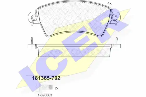 накладки ICER 181365-702