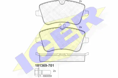 накладки ICER 181369-701