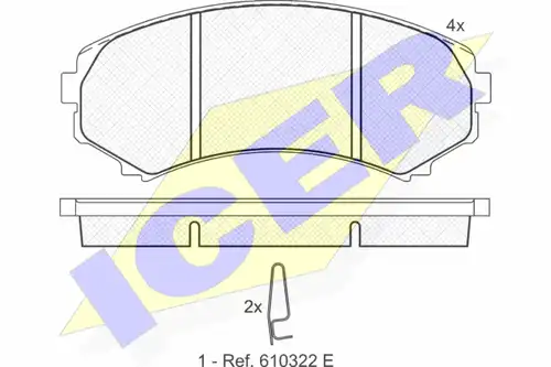 накладки ICER 181374