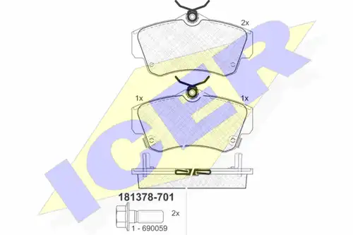 накладки ICER 181378-701