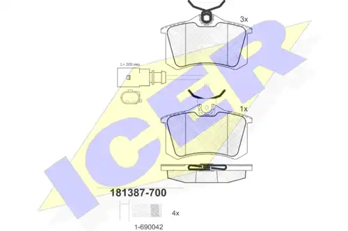 накладки ICER 181387-700