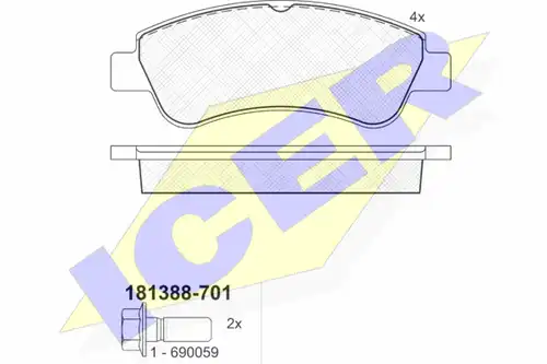 накладки ICER 181388-701