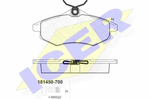 накладки ICER 181450-700