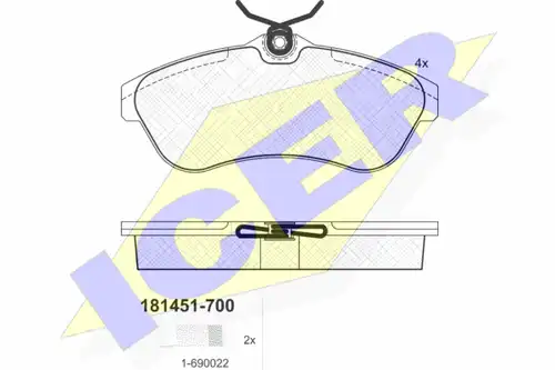 накладки ICER 181451-700