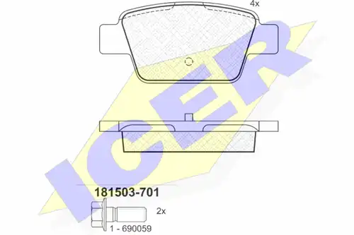 накладки ICER 181503-701