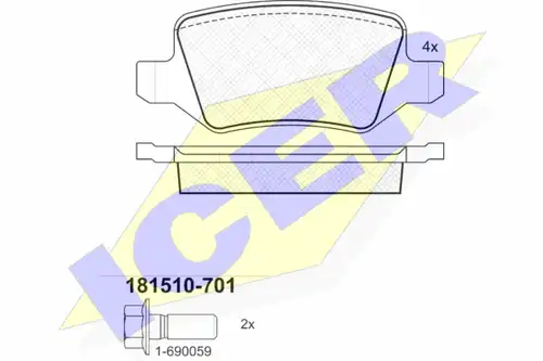 накладки ICER 181510-701