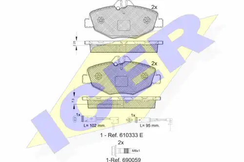 накладки ICER 181527-701