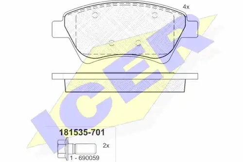 накладки ICER 181535-701