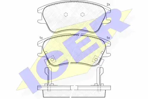 накладки ICER 181557